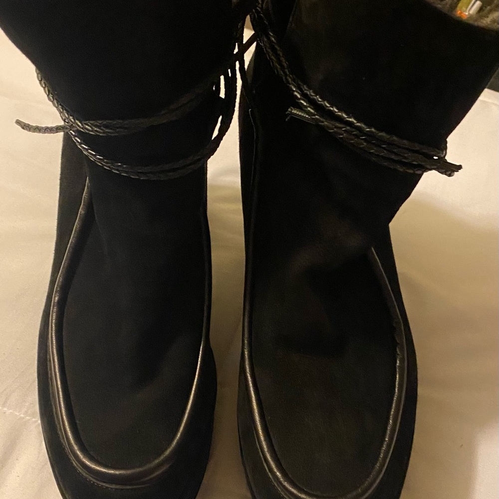 Robert Clergerie suede fur boots size 40